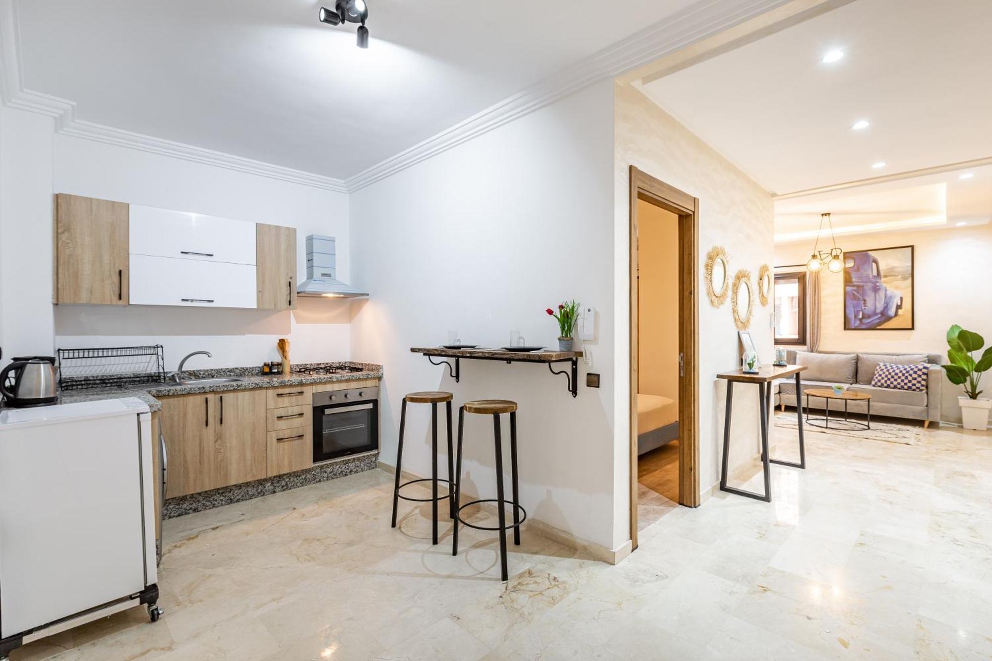 Magnificent Apartment In Gueliz - 100% Equipped مراكش المظهر الخارجي الصورة